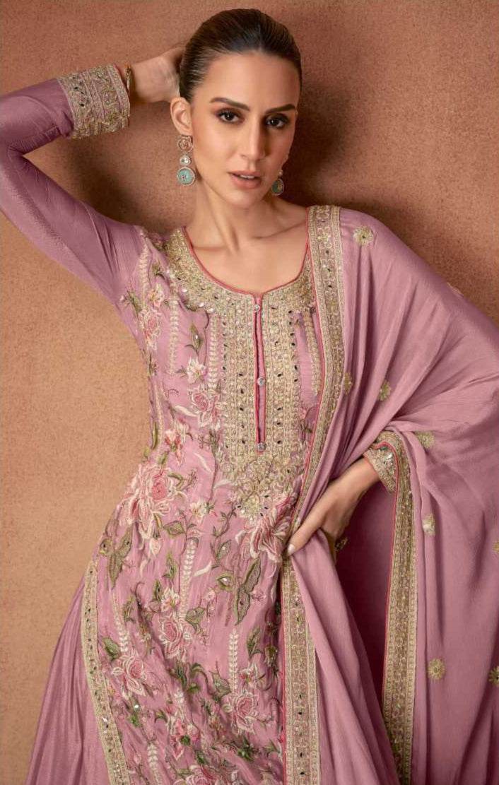 Chinon Mirror Work i Embroidered Kurti - MYLUXURY LANE ENTERPRISE